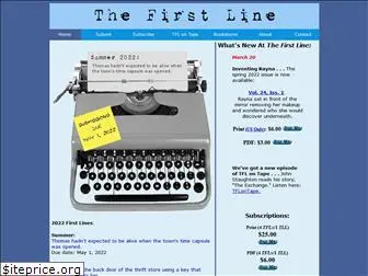 thefirstline.com