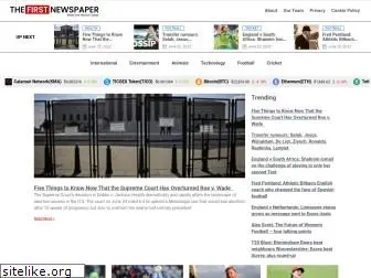 thefirstnewspaper.com