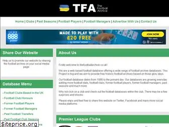 thefootballarchive.co.uk