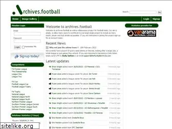thefootballarchives.com