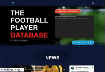 thefootballplayerdatabase.com