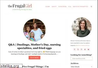 thefrugalgirl.com