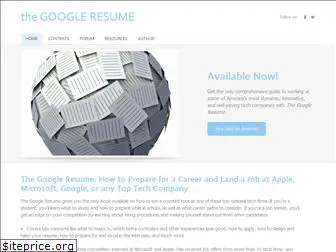 thegoogleresume.com