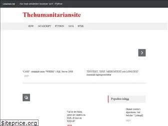 thehumanitariansite.org