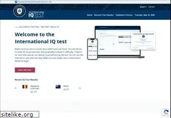 theinternationaliqtest.com