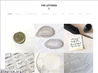 theletteredj.com