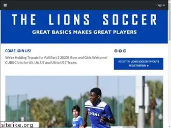 thelionssoccer.com