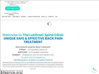 theluklinskispineclinic.com