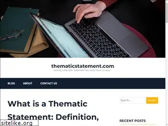 thematicstatement.com