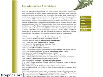 thematthiesenfoundation.org