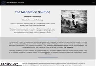 themeditationsolution.com