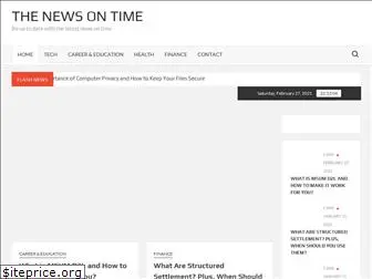 thenewsontime.com