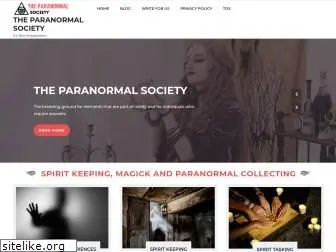 theparanormalsociety.org