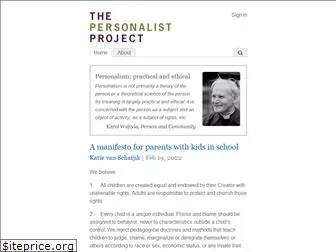 www.thepersonalistproject.org