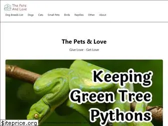 thepetsandlove.com