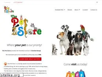 thepetstorechambersburg.com