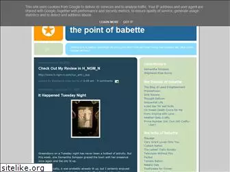 thepointofbabette.blogspot.com