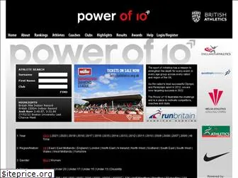 thepowerof10.info