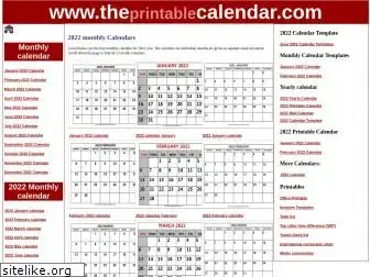 theprintablecalendar.com