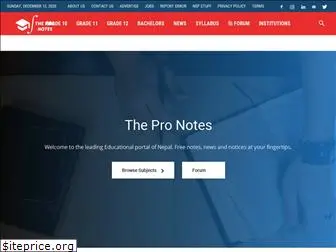 thepronotes.com