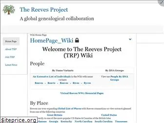 thereevesproject.org