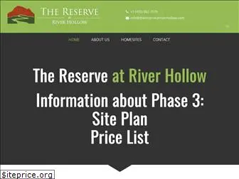 thereserveatriverhollow.com