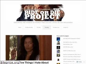 therideordieproject.com