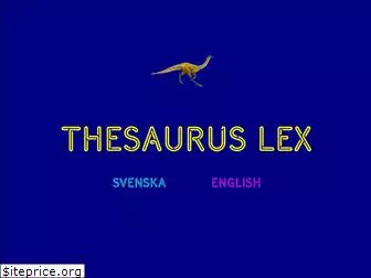 thesauruslex.com