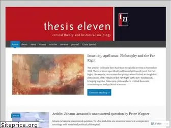 thesiseleven.com