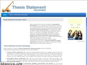 thesisstatementgenerator.info