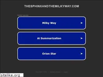 thesphinxandthemilkyway.com