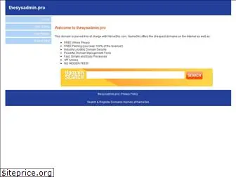 thesysadmin.pro