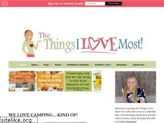 thethingsilovemost.com