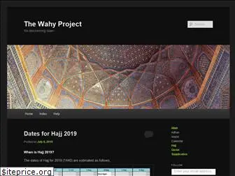 thewahyproject.com