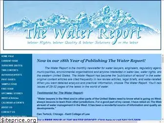 thewaterreport.com