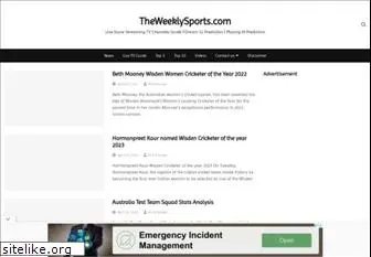 theweeklysports.com