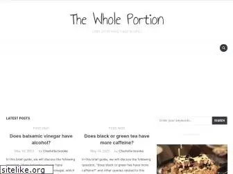 thewholeportion.com