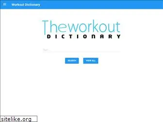 theworkoutdictionary.com