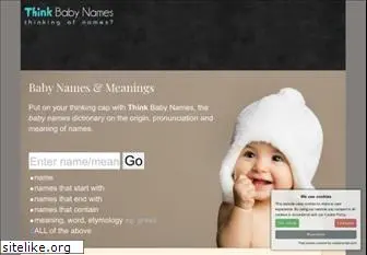 thinkbabynames.com