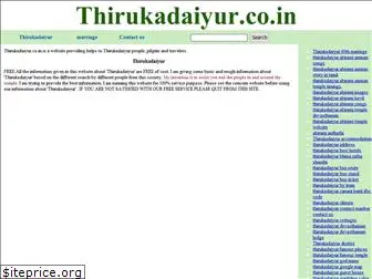 thirukadaiyur.co.in