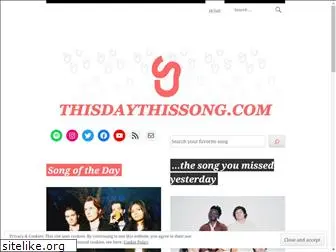 thisdaythissong.com