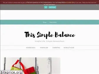 thissimplebalance.com