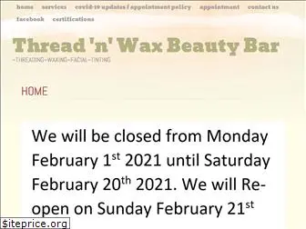 threadnwaxbeautybar.com