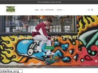 threeamigosskateboardshop.com