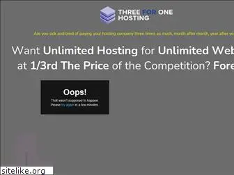 threeforonehosting.com