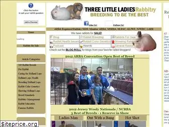 threelittleladiesrabbitry.com