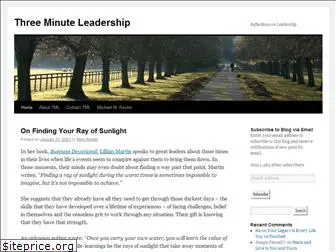 threeminuteleadership.com