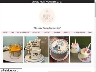 threesisterscakeshop.com