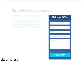 thunderboltsportswear.com