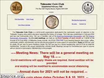 tidewatercoinclub.org